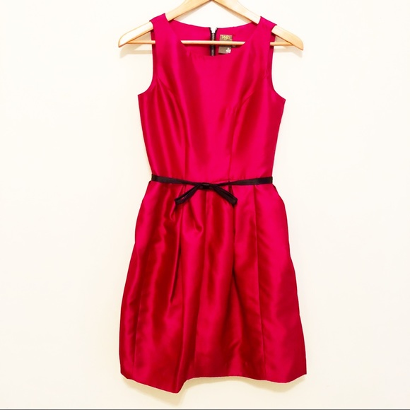 Taylor Dresses Dresses & Skirts - Bright Pink Taylor Belted Cocktail Dress